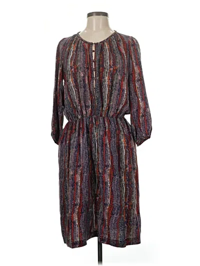 Pre-owned Sandro Casual Dress In Burgundy
