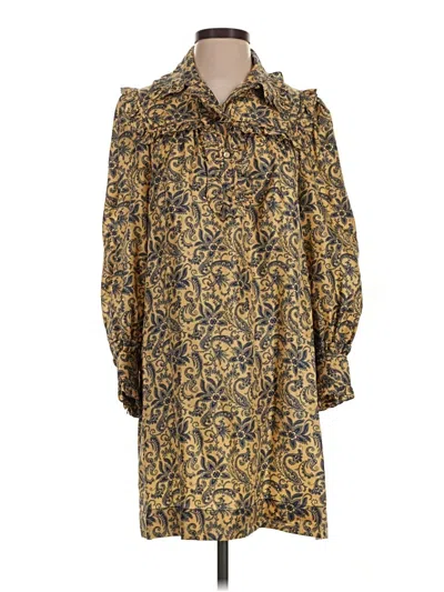 Pre-owned Sandro Casual Dress In Gold