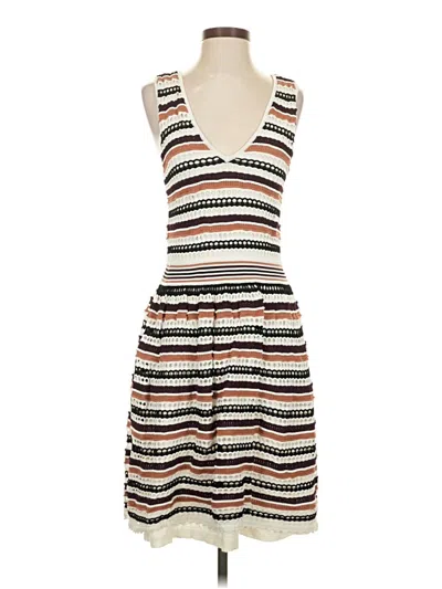 Pre-owned Sandro Casual Dress In White