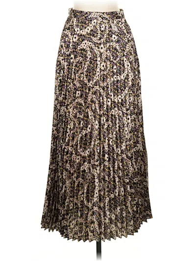 Pre-owned Sandro Casual Skirt In Gold