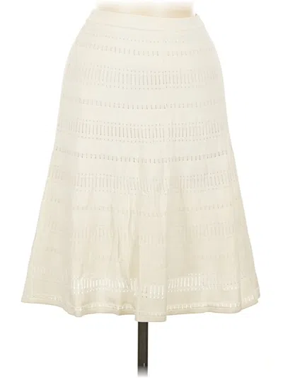 Pre-owned Sandro Casual Skirt In Ivory