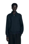 Sandro Casual Zip-up Jacket In Blue