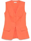 Sandro Catalina Waistcoat In Orange