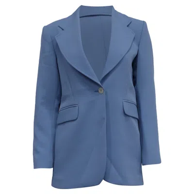 Sandro Cely Tailored Blazer In Light Blue Polyester