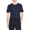 Sandro Certified Linen T-shirt In Blue