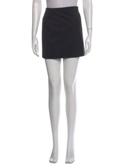 Pre-owned Sandro Chain-link Accents Mini Skirt In Black