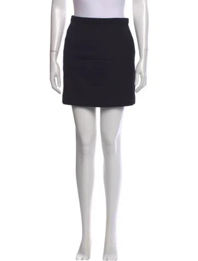 Pre-owned Sandro Chain-link Accents Mini Skirt In Black