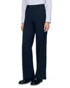 Sandro Chalk Striped Trousers In Blue