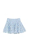 Sandro Check-pattern Mini Skirt In Blue