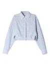 Sandro Check-pattern Shirt In Blue