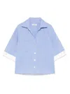 Sandro Check-print Shirt In Blue