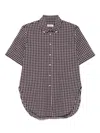 Sandro Check-print Shirt In Multi