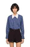 Sandro Eulalie Checkered Shirt In Multi
