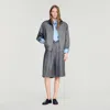Sandro Check Wool Shorts In Gray