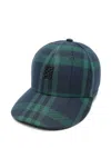 Sandro Checked Cap In Green