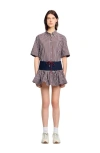 Sandro Checked Shorts In Multi