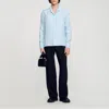 Sandro Chemise Fluide In Blue