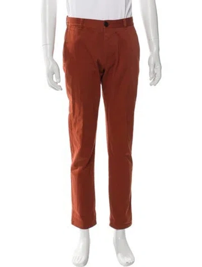 Pre-owned Sandro Chinos In Orange