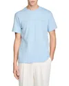 Sandro Classic Retro Logo T-shirt In Blue