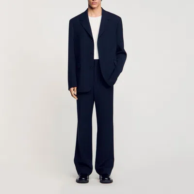 Sandro Classic Suit Jacket In Black