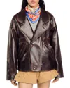 SANDRO CLEM LEATHER JACKET