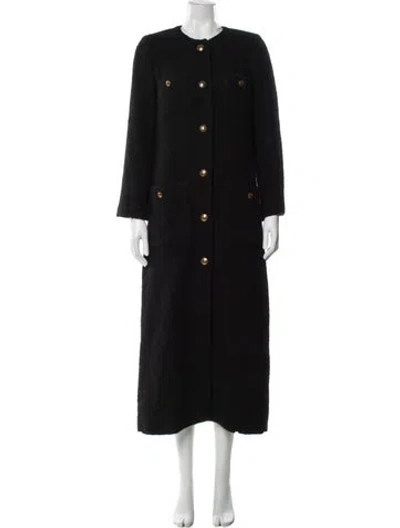 Pre-owned Sandro Coat In Black