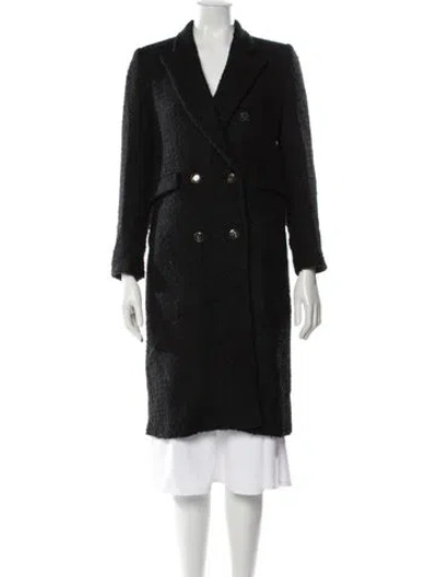 Pre-owned Sandro Coat In Black