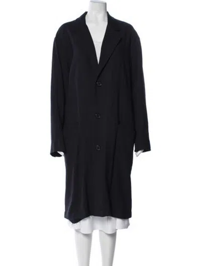 Pre-owned Sandro Coat In Blue