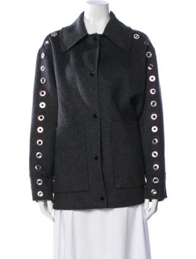 Pre-owned Sandro Coat In Gray