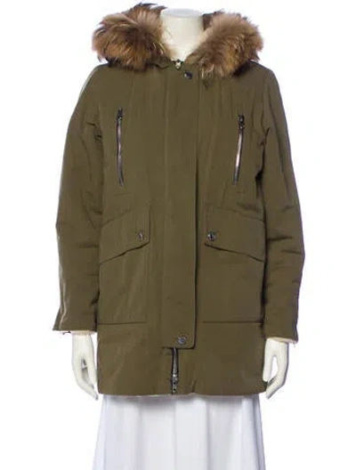 Pre-owned Sandro Coat In Green