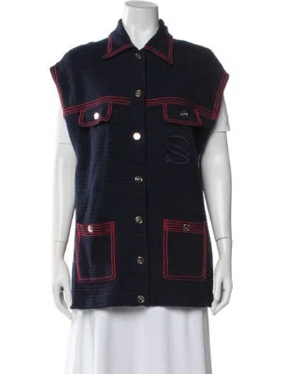 Pre-owned Sandro Coat In Multicolor