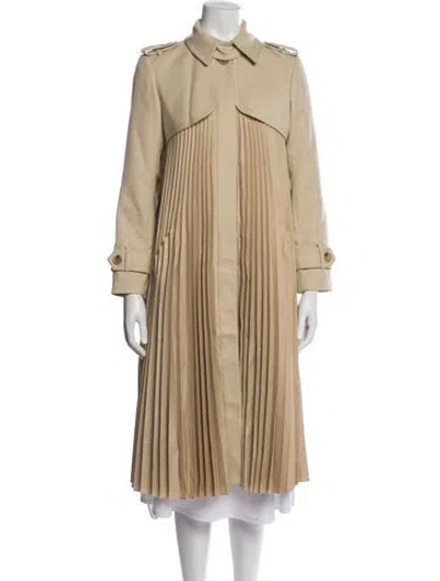 Pre-owned Sandro Coat In Neutral