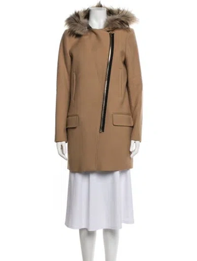 Pre-owned Sandro Coat In Neutrals