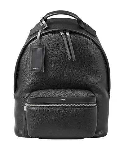 SANDRO COATED CANVAS BACKPACK