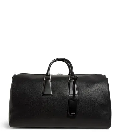 Sandro Coated Canvas Weekend Bag In Black