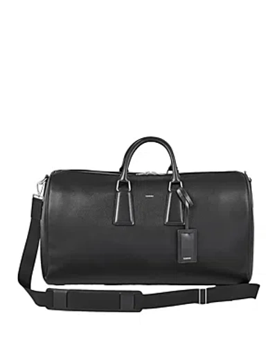 Sandro Coated Canvas Weekender Bag In Noir / Gris