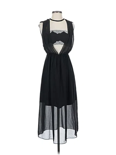 Pre-owned Sandro Cocktail Dress In Black