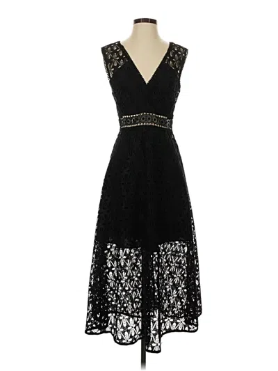 Pre-owned Sandro Cocktail Dress In Black