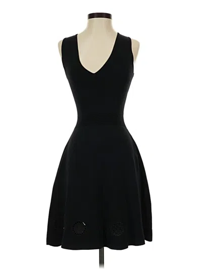 Pre-owned Sandro Cocktail Dress In Black