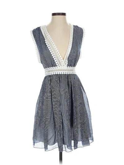 Pre-owned Sandro Cocktail Dress In Blue