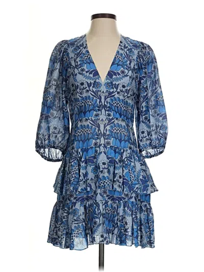 Pre-owned Sandro Cocktail Dress In Blue