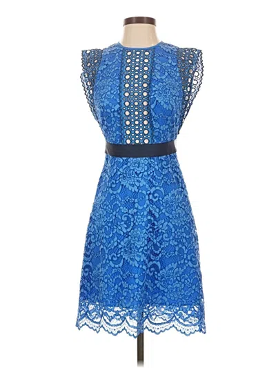 Pre-owned Sandro Cocktail Dress In Blue