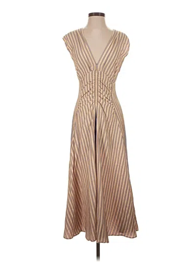 Pre-owned Sandro Cocktail Dress In Tan