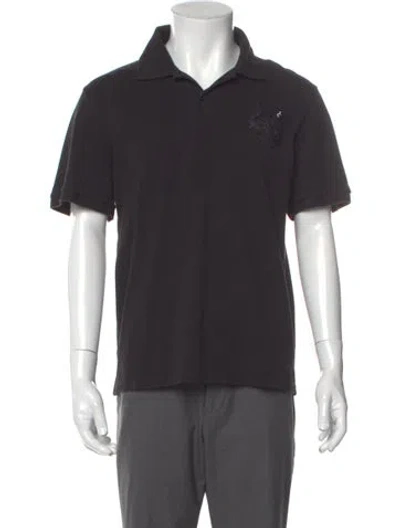 Pre-owned Sandro Collar Short Sleeve Polo Shirt In Gray