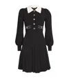 SANDRO SANDRO COLLARED MINI DRESS