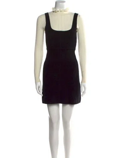 Pre-owned Sandro Colorblock Pattern Mini Dress