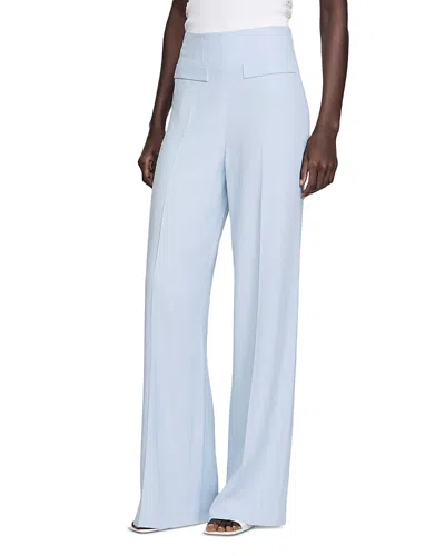 Sandro Concorde Stripe Sequin Pants In Blue
