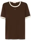 Sandro Cotton Logo T-shirt In 褐色