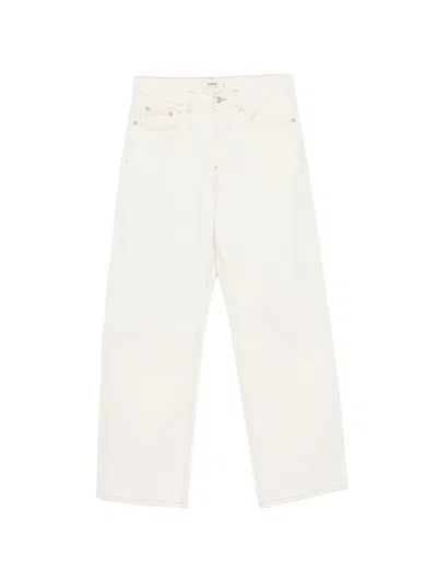 Sandro Contrast-stitch Jeans In White