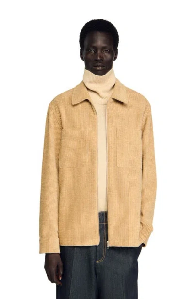 SANDRO SANDRO CORDUROY OVERSHIRT